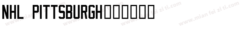 NHL Pittsburgh字体转换